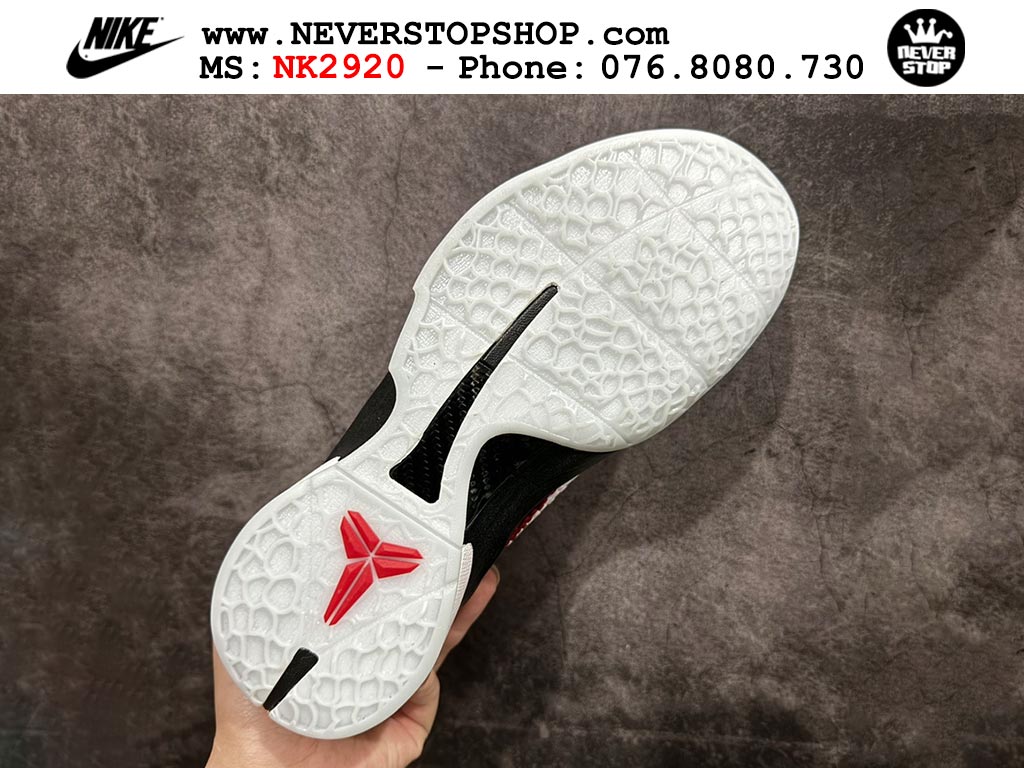 Giày bóng rổ cổ thấp Nike Kobe 6 Đỏ Đen sfake replica 1:1 like auth chính hãng giá rẻ tốt nhất tại NeverStopShop.com HCM