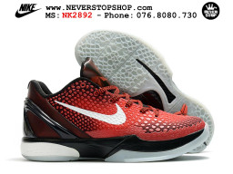 Giày bóng rổ cổ thấp Nike Kobe 6 Đỏ Đen sfake replica 1:1 like auth chính hãng giá rẻ tốt nhất tại NeverStopShop.com HCM