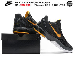 Giày Kobe 6 Protro Đen Vàng bóng rổ nam Kobe Bryant chuyên chơi indoor outdoor tốt nhất Giày bóng rổ cổ thấp Nike Kobe 6 Đen Vàng sfake replica 1:1 like auth chính hãng giá rẻ tốt nhất tại NeverStopShop.com HCM