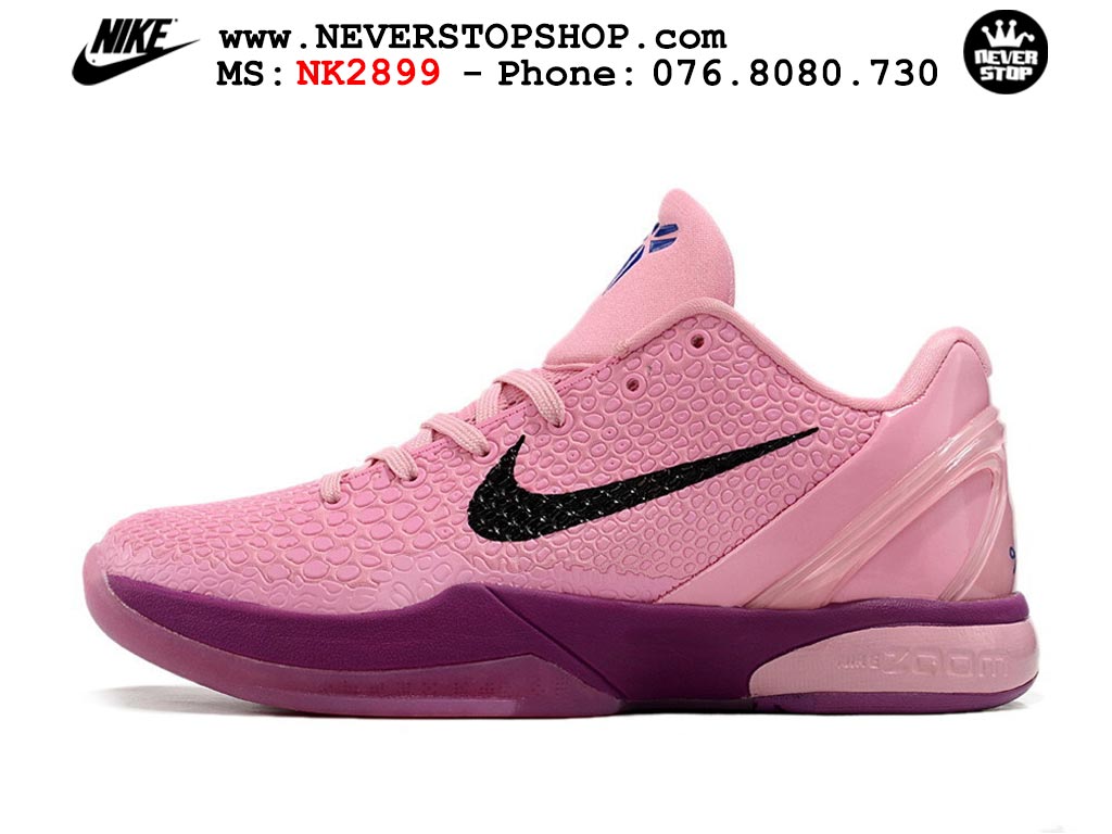 Giày Kobe 6 Protro Hồng Tím bóng rổ nam Kobe Bryant chuyên chơi indoor outdoor tốt nhất Giày bóng rổ cổ thấp Nike Kobe 6 Hồng Tím sfake replica 1:1 like auth chính hãng giá rẻ tốt nhất tại NeverStopShop.com HCM
