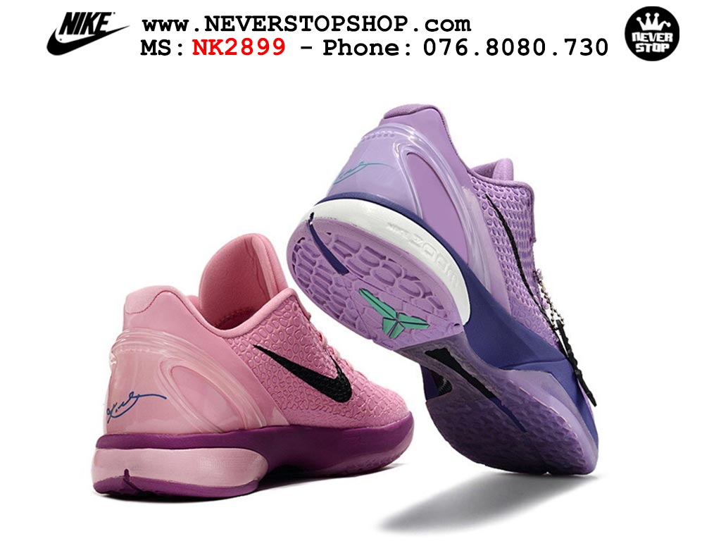 Giày Kobe 6 Protro Hồng Tím bóng rổ nam Kobe Bryant chuyên chơi indoor outdoor tốt nhất Giày bóng rổ cổ thấp Nike Kobe 6 Hồng Tím sfake replica 1:1 like auth chính hãng giá rẻ tốt nhất tại NeverStopShop.com HCM