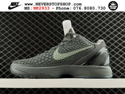 Giày bóng rổ cổ thấp Nike Kobe 6 Đen Xám sfake replica 1:1 like auth chính hãng giá rẻ tốt nhất tại NeverStopShop.com HCM