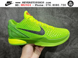Giày bóng rổ cổ thấp Nike Kobe 6 Xanh Lá Đỏ sfake replica 1:1 like auth chính hãng giá rẻ tốt nhất tại NeverStopShop.com HCM
