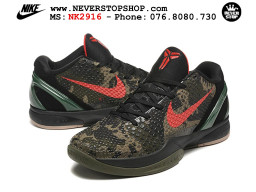 Giày bóng rổ cổ thấp Nike Kobe 6 Đen Nâu sfake replica 1:1 like auth chính hãng giá rẻ tốt nhất tại NeverStopShop.com HCM