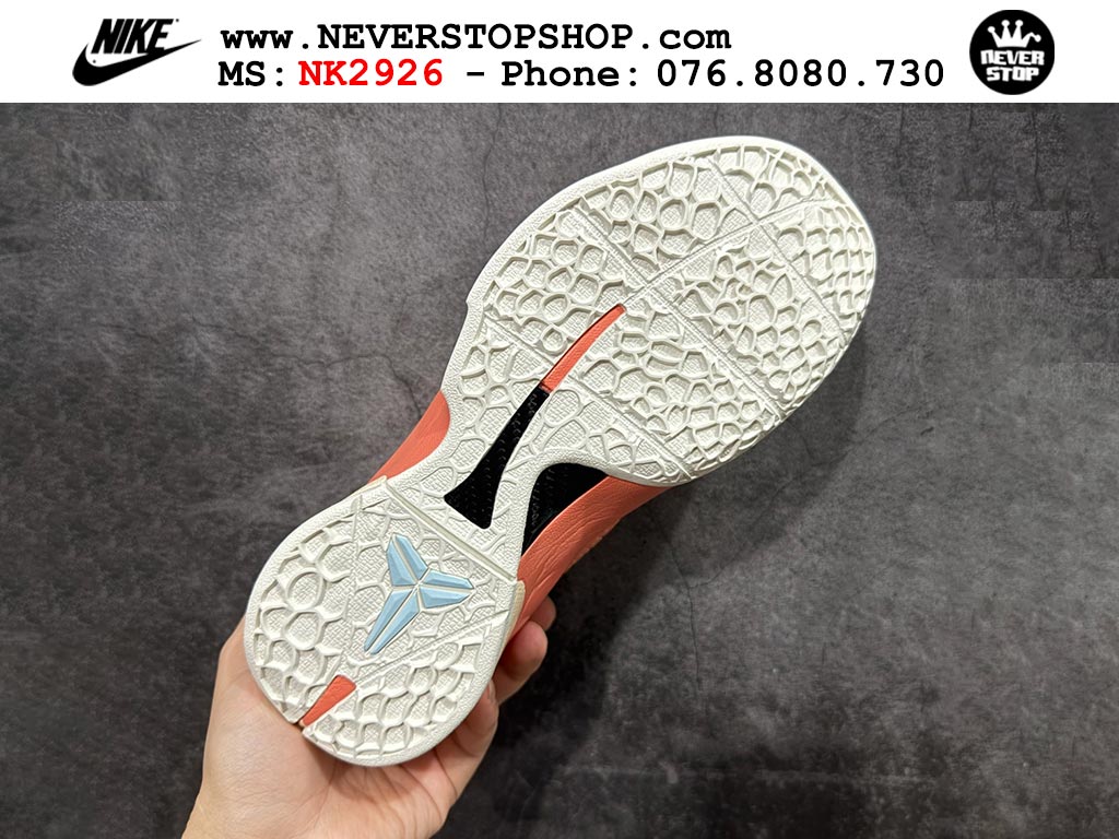 Giày bóng rổ cổ thấp Nike Kobe 6 Cam Hồng sfake replica 1:1 like auth chính hãng giá rẻ tốt nhất tại NeverStopShop.com HCM