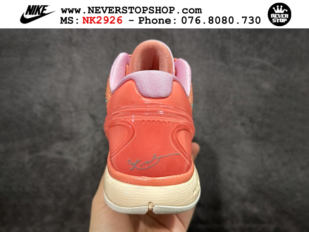 Giày bóng rổ cổ thấp Nike Kobe 6 Cam Hồng sfake replica 1:1 like auth chính hãng giá rẻ tốt nhất tại NeverStopShop.com HCM