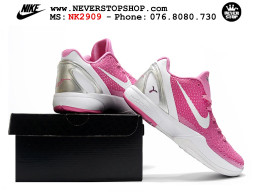 Giày bóng rổ cổ thấp Nike Kobe 6 Hồng Trắng sfake replica 1:1 like auth chính hãng giá rẻ tốt nhất tại NeverStopShop.com HCM