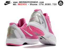 Giày bóng rổ cổ thấp Nike Kobe 6 Hồng Trắng sfake replica 1:1 like auth chính hãng giá rẻ tốt nhất tại NeverStopShop.com HCM