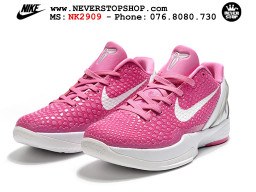 Giày bóng rổ cổ thấp Nike Kobe 6 Hồng Trắng sfake replica 1:1 like auth chính hãng giá rẻ tốt nhất tại NeverStopShop.com HCM