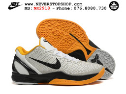 Giày Kobe 6 Protro Trắng Đen bóng rổ nam Kobe Bryant chuyên chơi indoor outdoor tốt nhất Giày bóng rổ cổ thấp Nike Kobe 6 Trắng Đen sfake replica 1:1 like auth chính hãng giá rẻ tốt nhất tại NeverStopShop.com HCM