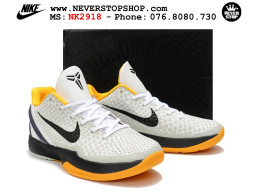 Giày Kobe 6 Protro Trắng Đen bóng rổ nam Kobe Bryant chuyên chơi indoor outdoor tốt nhất Giày bóng rổ cổ thấp Nike Kobe 6 Trắng Đen sfake replica 1:1 like auth chính hãng giá rẻ tốt nhất tại NeverStopShop.com HCM