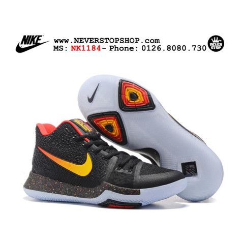 Nike Kyrie 3 Black Gradient Yellow Red