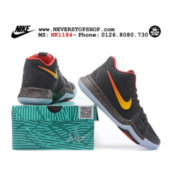 Nike Kyrie 3 Black Gradient Yellow Red