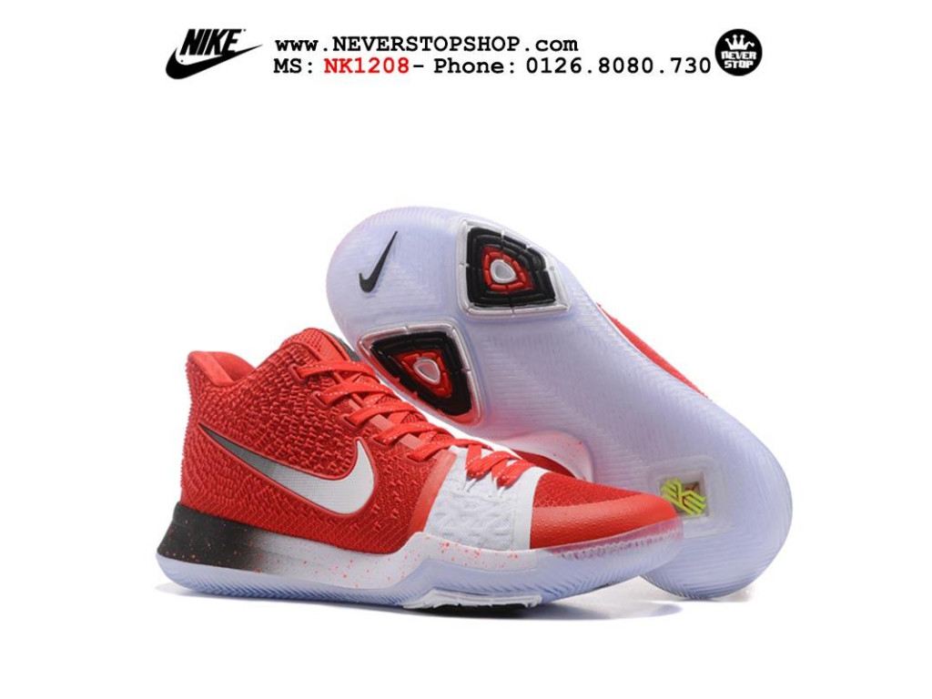 red and white kyrie 3
