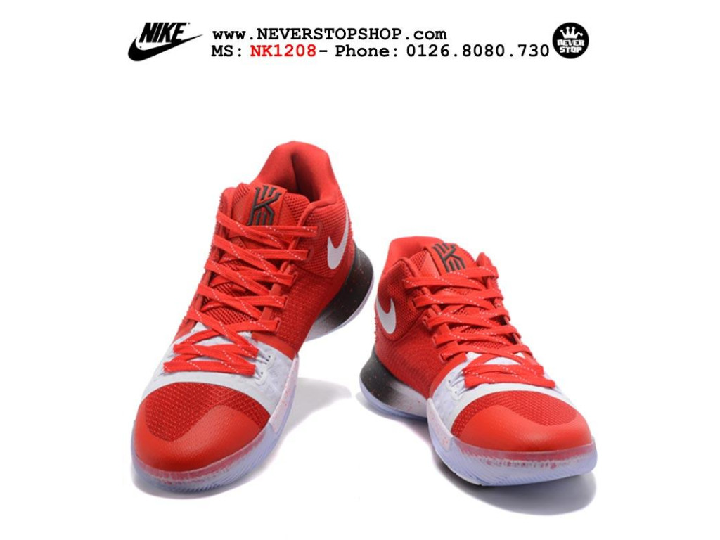 Giày Nike Kyrie 3 PE Red White nam nữ hàng chuẩn sfake replica 1:1 real chính hãng giá rẻ tốt nhất tại NeverStopShop.com HCM