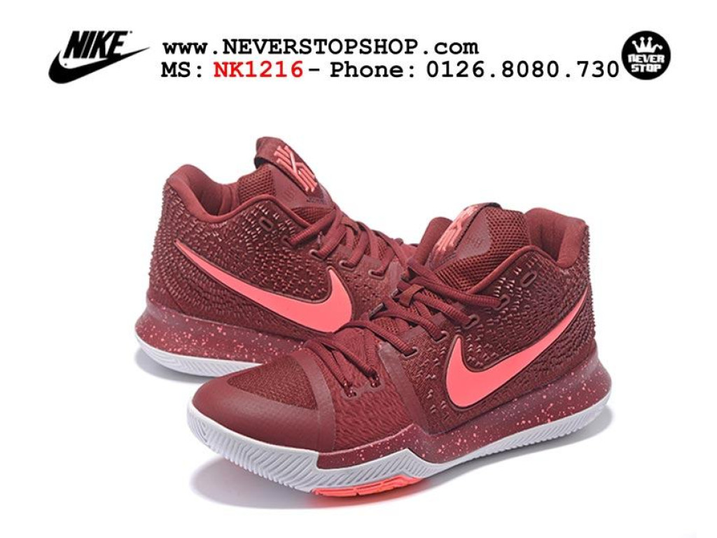 Giày Nike Kyrie 3 Team Red nam nữ hàng chuẩn sfake replica 1:1 real chính hãng giá rẻ tốt nhất tại NeverStopShop.com HCM