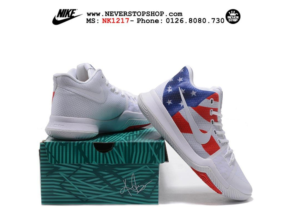 Giày Nike Kyrie 3 USA nam nữ hàng chuẩn sfake replica 1:1 real chính hãng giá rẻ tốt nhất tại NeverStopShop.com HCM