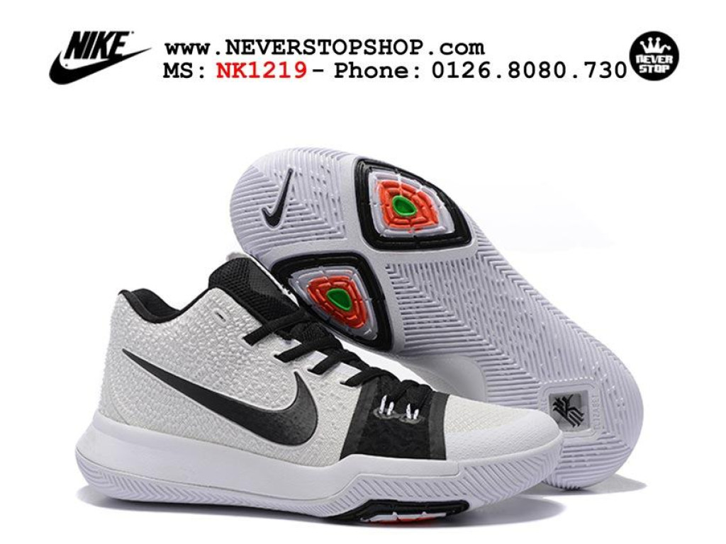 Giày bóng rổ NIKE KYRIE 3 White Black mới nhất vừa ...