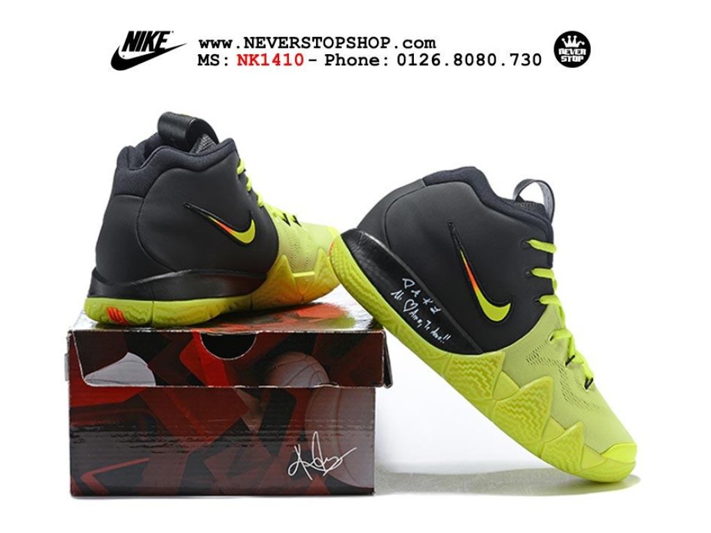 Giày Nike Kyrie 4 Black Neon nam nữ hàng chuẩn sfake replica 1:1 real chính hãng giá rẻ tốt nhất tại NeverStopShop.com HCM