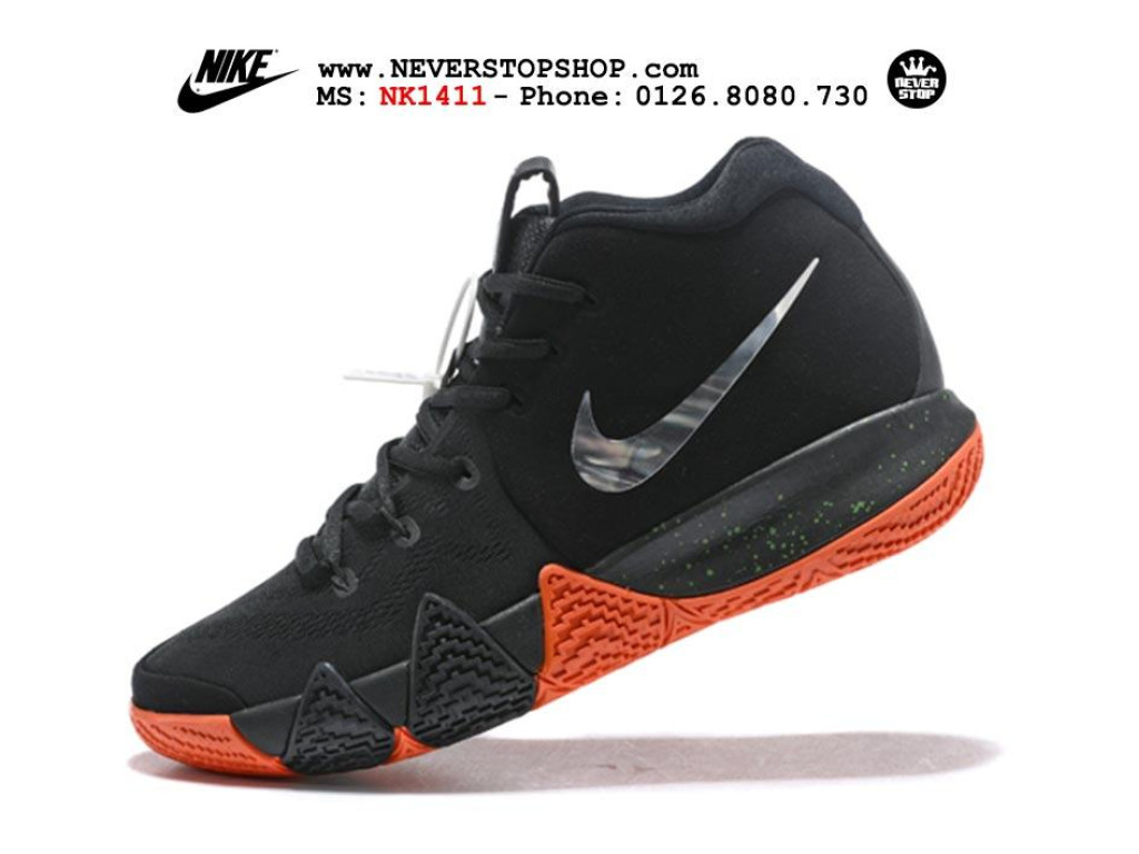 Giày Nike Kyrie 4 Black Orange nam nữ hàng chuẩn sfake replica 1:1 real chính hãng giá rẻ tốt nhất tại NeverStopShop.com HCM