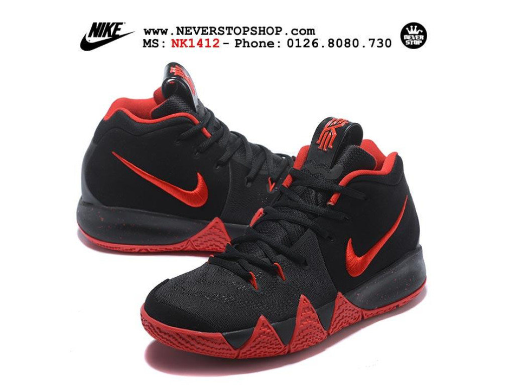 Giày Nike Kyrie 4 Black Red nam nữ hàng chuẩn sfake replica 1:1 real chính hãng giá rẻ tốt nhất tại NeverStopShop.com HCM