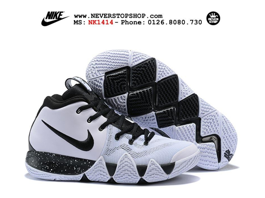 Giày bóng rổ NIKE KYRIE 4 WHITE BLACK hàng đẹp chuẩn ...