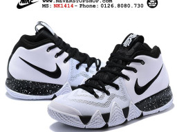 Giày Nike Kyrie 4 White Black nam nữ hàng chuẩn sfake replica 1:1 real chính hãng giá rẻ tốt nhất tại NeverStopShop.com HCM