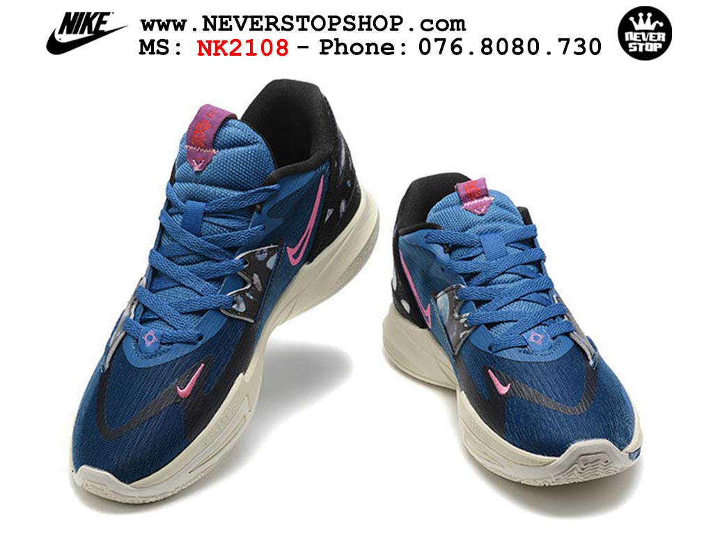 Giày bóng rổ cổ thấp nam Nike Kyrie 5 Low Xanh Dương Đen hàng Replica 1:1 authentic chính hãng giá rẻ tốt nhất tại NeverStopShop.com HCM