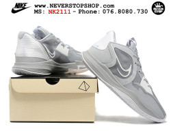 Giày bóng rổ cổ thấp nam Nike Kyrie 5 Low Xám Trắng hàng Replica 1:1 authentic chính hãng giá rẻ tốt nhất tại NeverStopShop.com HCM