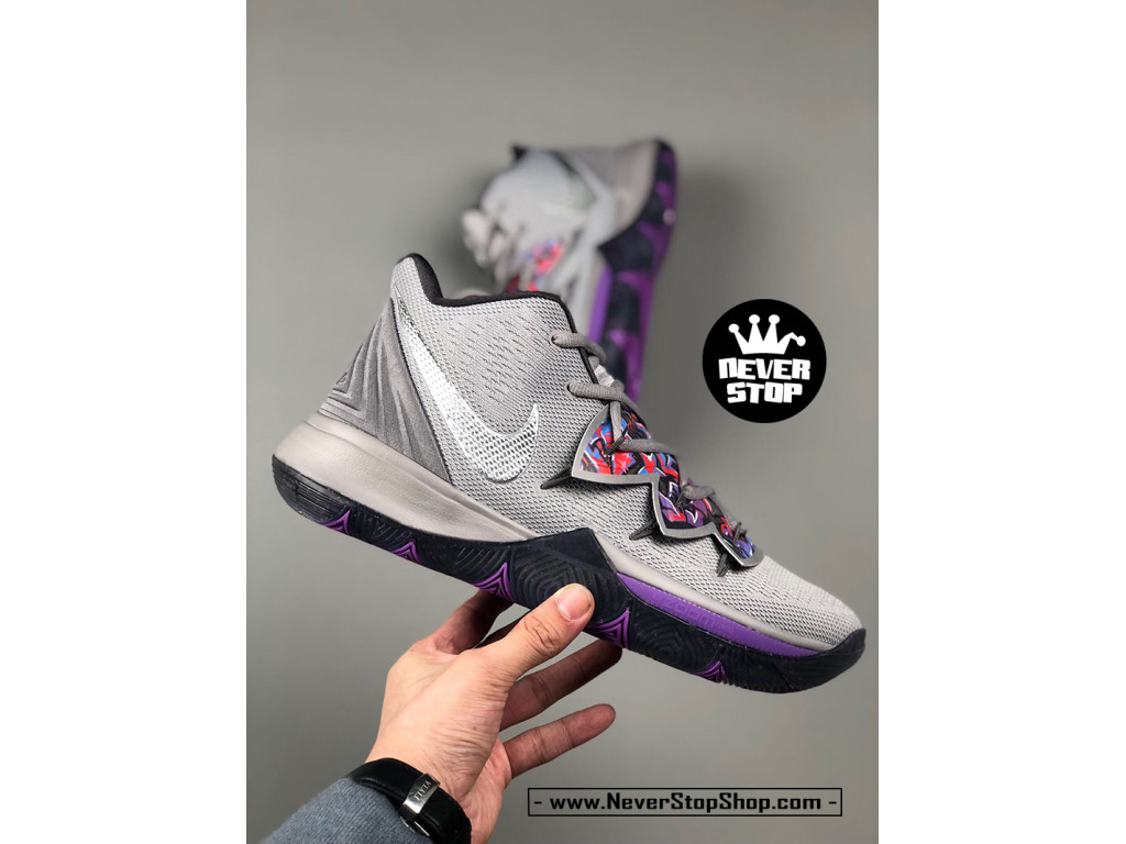 Giày Nike Kyrie 5 Graffity Grey nam cổ cao hàng chuẩn sfake replica 1:1 real chính hãng giá rẻ tốt nhất tại NeverStopShop.com HCMn