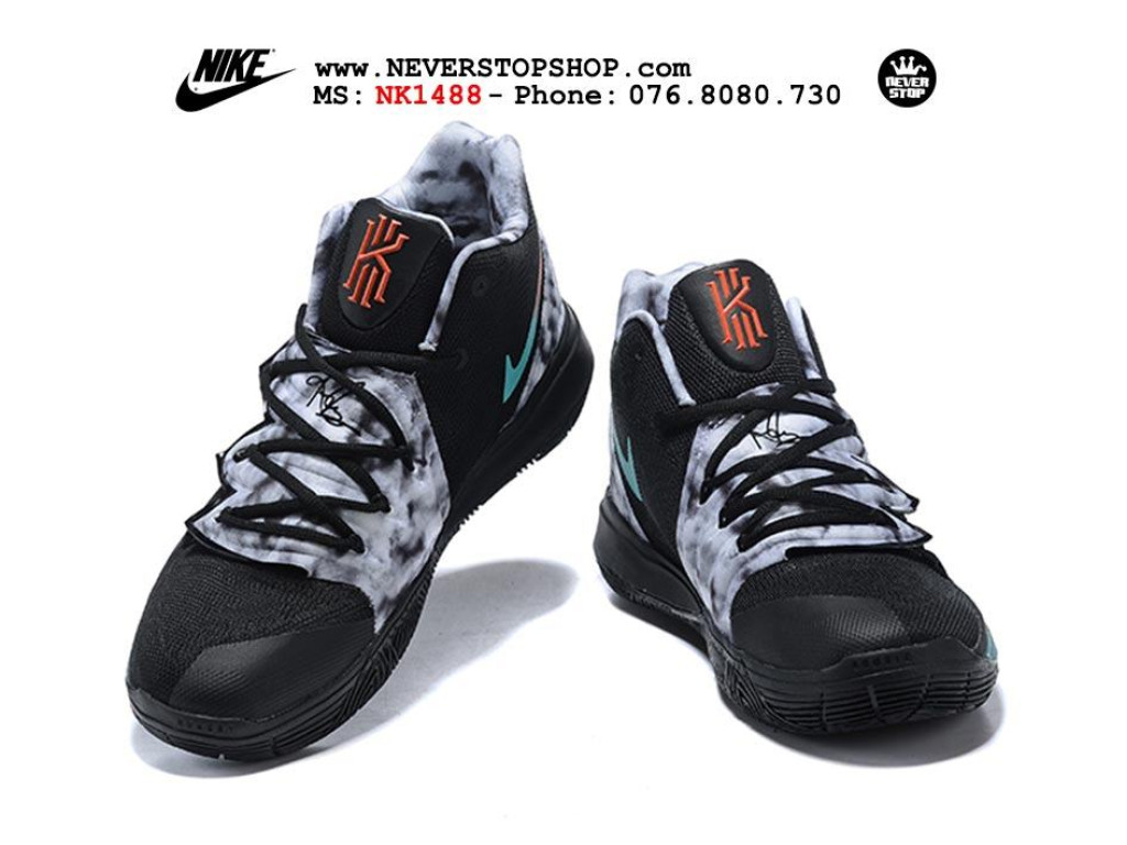 Giày Nike Kyrie 5 PE Black White nam nữ hàng chuẩn sfake replica 1:1 real chính hãng giá rẻ tốt nhất tại NeverStopShop.com HCM