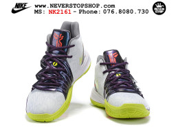 Giày bóng rổ cổ cao Nike Kyrie 5 Trắng Tím nam nữ chuyên indoor outdoor rep 1:1 real chính hãng giá rẻ tốt nhất tại NeverStopShop.com HCM