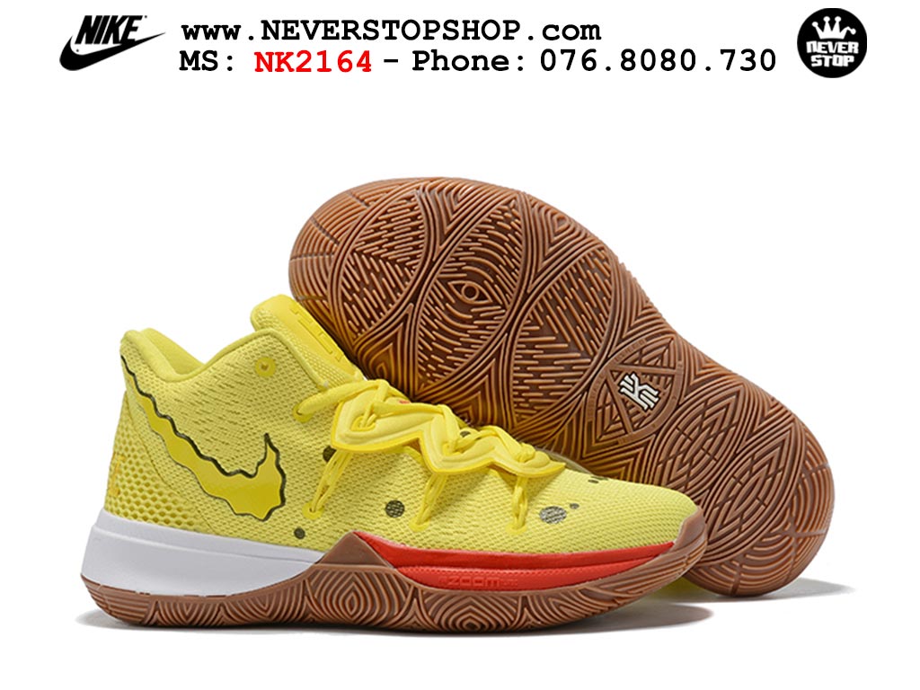 Giày bóng rổ cổ cao Nike Kyrie 5 Vàng Nâu nam nữ chuyên indoor outdoor rep 1:1 real chính hãng giá rẻ tốt nhất tại NeverStopShop.com HCM