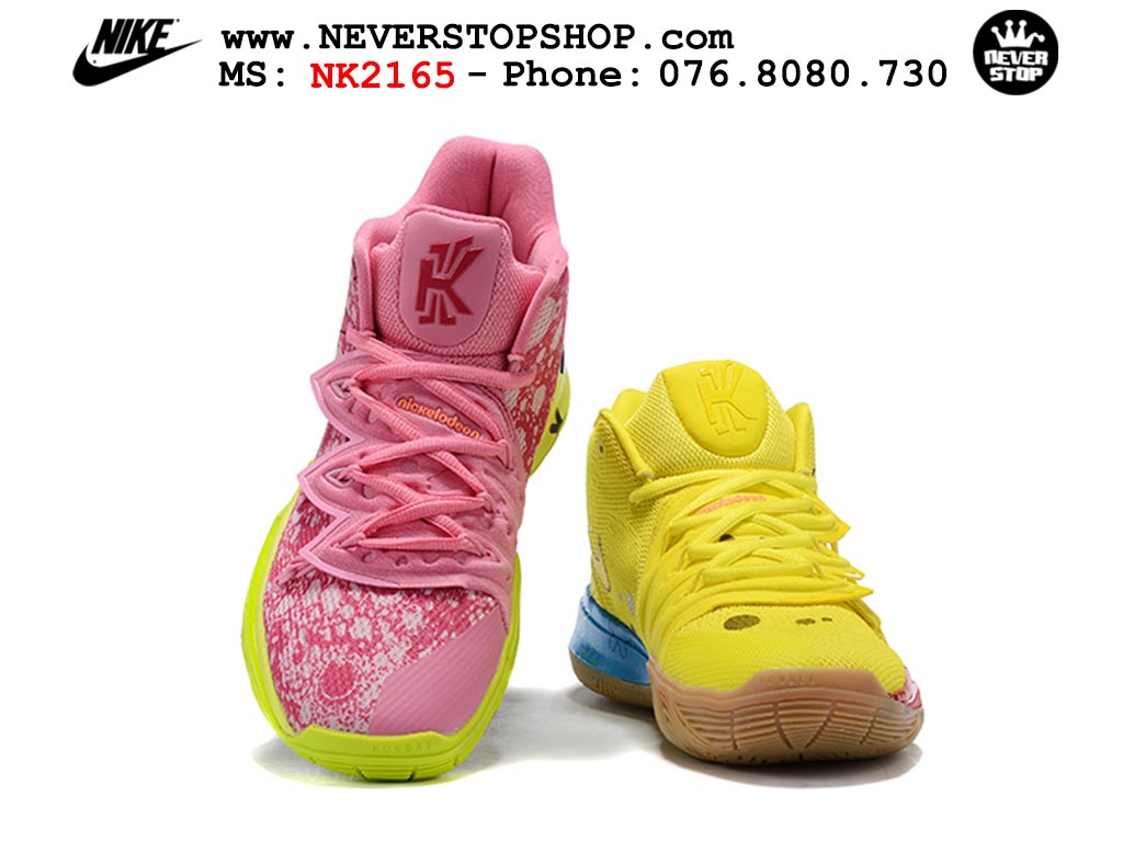 Giày bóng rổ cổ cao Nike Kyrie 5 Vàng Hồng nam nữ chuyên indoor outdoor rep 1:1 real chính hãng giá rẻ tốt nhất tại NeverStopShop.com HCM