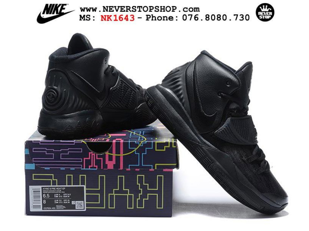 Giày Nike Kyrie 6 Triple Black nam nữ hàng chuẩn sfake replica 1:1 real chính hãng giá rẻ tốt nhất tại NeverStopShop.com HCM