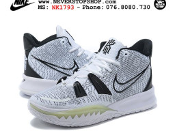 Giày Nike Kyrie 7 Trắng Đen hàng đẹp chất lượng sfake replica 1:1 real chính hãng giá rẻ tốt nhất tại NeverStopShop.com HCM