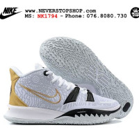 kyrie 7 white gold black