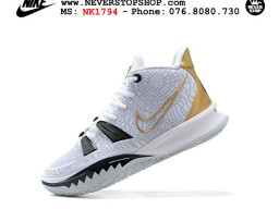 Giày Nike Kyrie 7 Trắng Gold hàng đẹp chất lượng sfake replica 1:1 real chính hãng giá rẻ tốt nhất tại NeverStopShop.com HCM