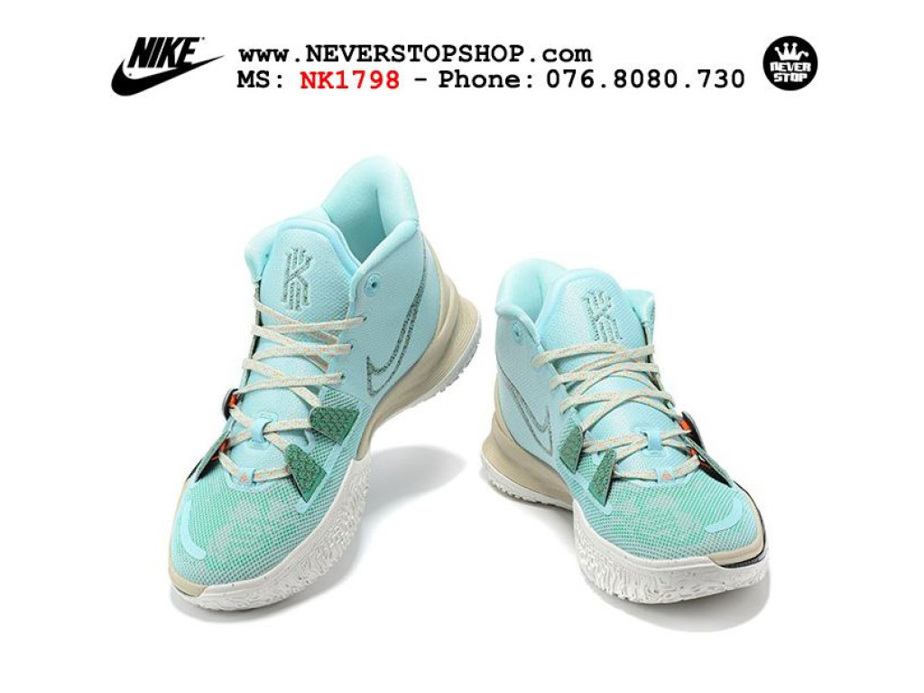 Giày Nike Kyrie 7 Xanh Trắng hàng đẹp chất lượng sfake replica 1:1 real chính hãng giá rẻ tốt nhất tại NeverStopShop.com HCM