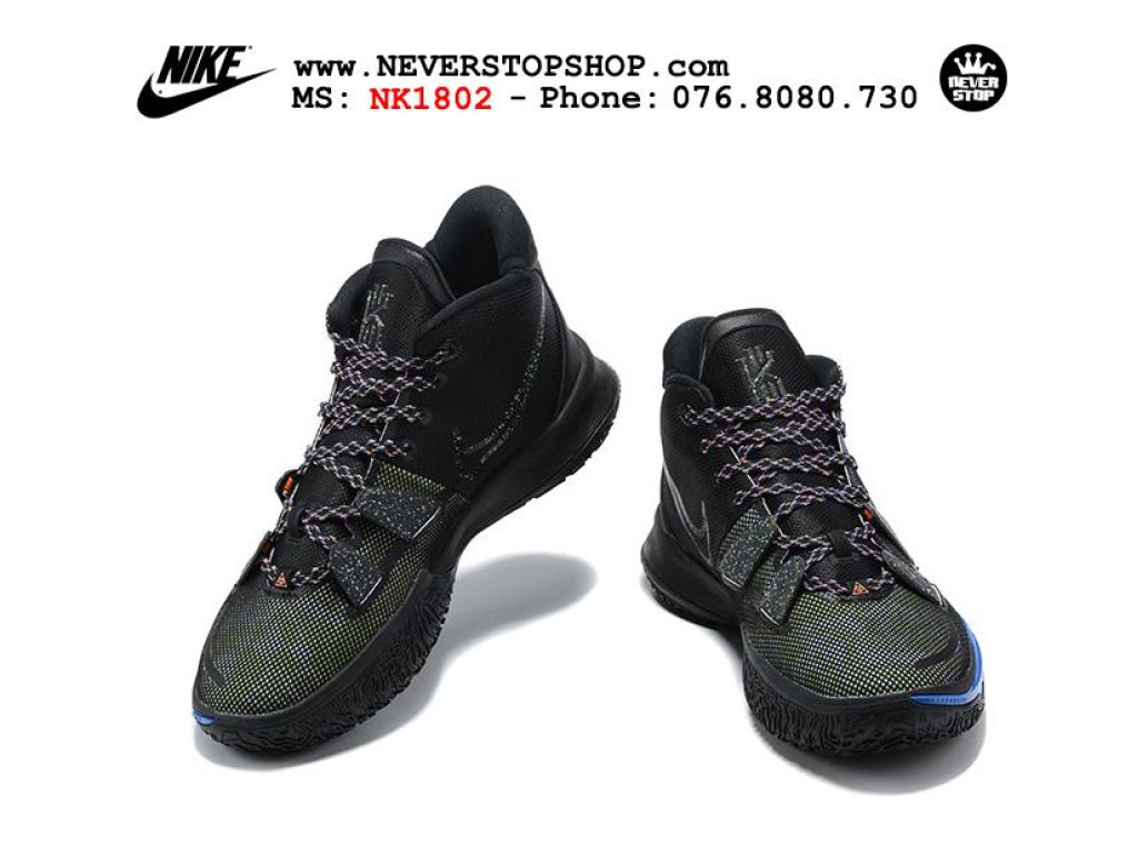 Giày Nike Kyrie 7 Đen Xanh hàng đẹp chất lượng sfake replica 1:1 real chính hãng giá rẻ tốt nhất tại NeverStopShop.com HCM