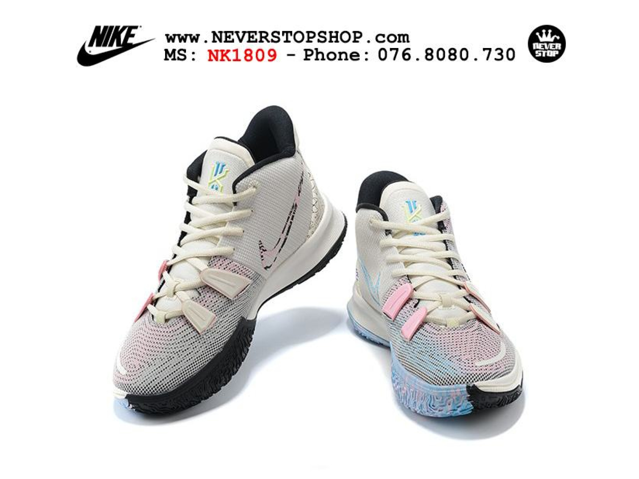 Giày NIKE KYRIE 7 IVORY PALE MATH cổ cao chuyên bóng ...