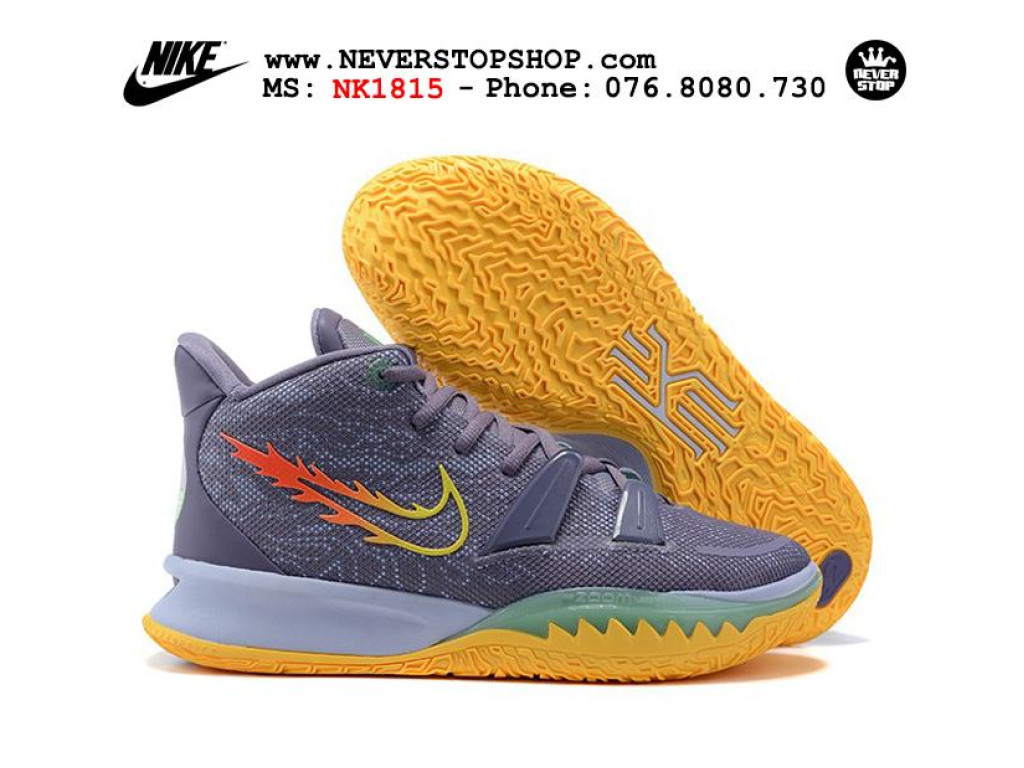 Giày Nike Kyrie 7 Vàng Xám hàng đẹp chất lượng sfake replica 1:1 real chính hãng giá rẻ tốt nhất tại NeverStopShop.com HCM