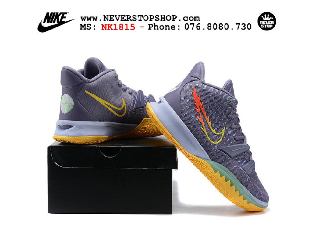 Giày Nike Kyrie 7 Vàng Xám hàng đẹp chất lượng sfake replica 1:1 real chính hãng giá rẻ tốt nhất tại NeverStopShop.com HCM