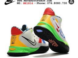 Giày Nike Kyrie 7 Trắng Đỏ Xanh hàng đẹp chất lượng sfake replica 1:1 real chính hãng giá rẻ tốt nhất tại NeverStopShop.com HCM