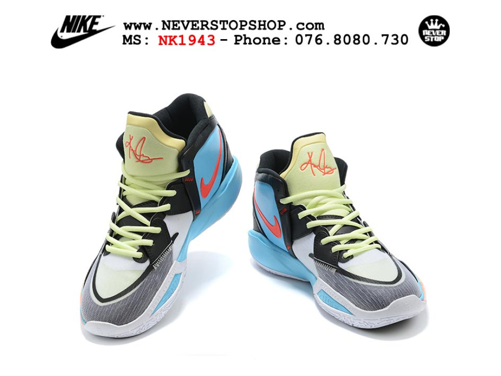 Giày bóng rổ Nike Kyrie 8 Xanh Đen Trắng sfake replica 1:1 authentic chính hãng giá rẻ tốt nhất tại NeverStopShop.com HCM
