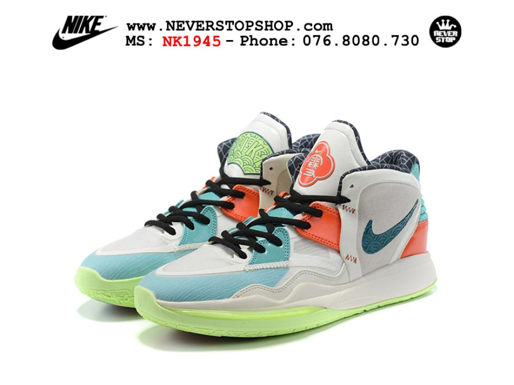 Giày bóng rổ Nike Kyrie 8  Xanh Xám sfake replica 1:1 authentic chính hãng giá rẻ tốt nhất tại NeverStopShop.com HCM