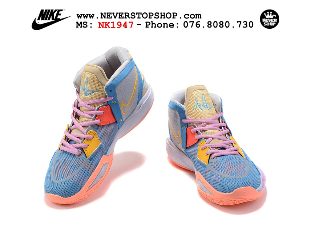 Giày bóng rổ Nike Kyrie 8  Xanh Trắng sfake replica 1:1 authentic chính hãng giá rẻ tốt nhất tại NeverStopShop.com HCM
