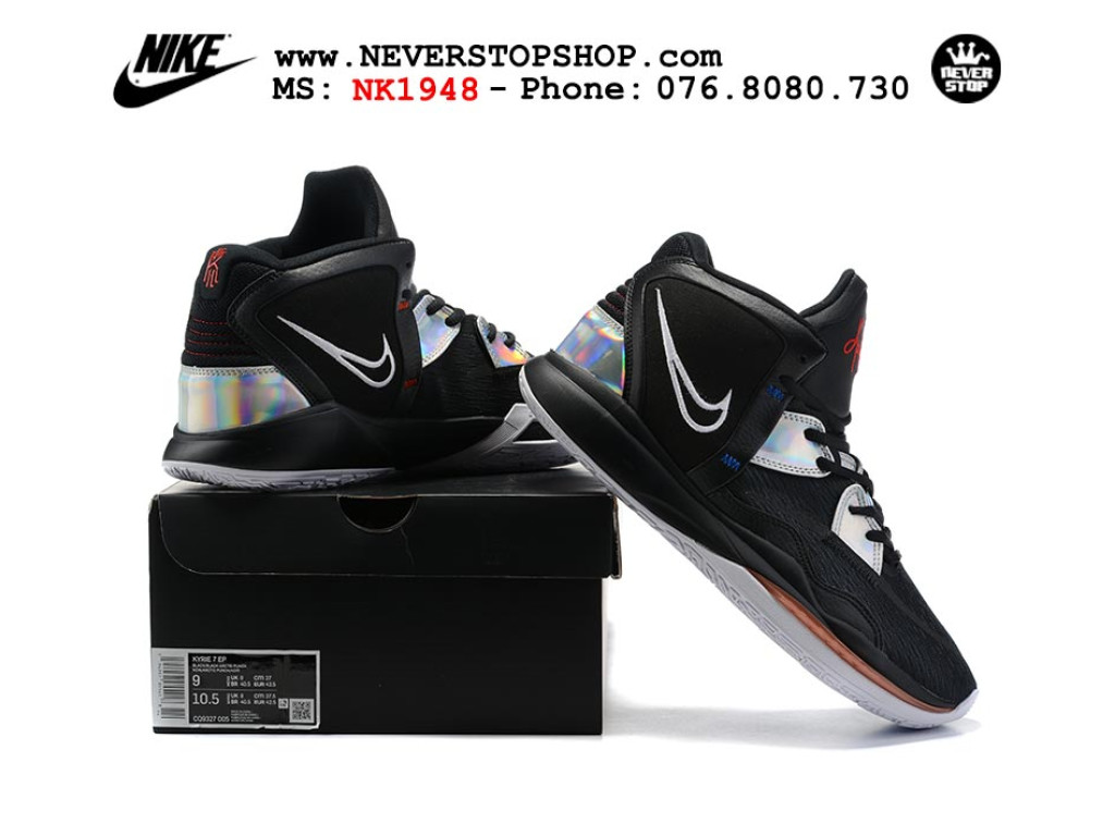 Giày bóng rổ Nike Kyrie 8 Đen Trắng sfake replica 1:1 authentic chính hãng giá rẻ tốt nhất tại NeverStopShop.com HCM