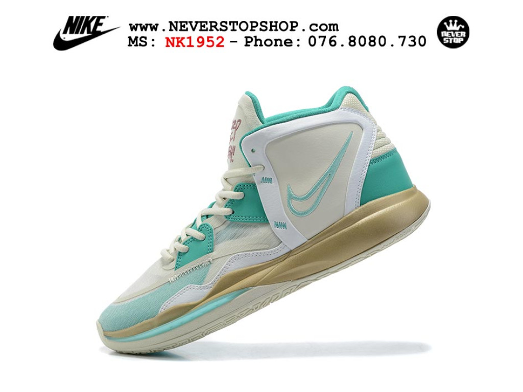 Giày bóng rổ Nike Kyrie 8 Xám Xanh sfake replica 1:1 authentic chính hãng giá rẻ tốt nhất tại NeverStopShop.com HCM
