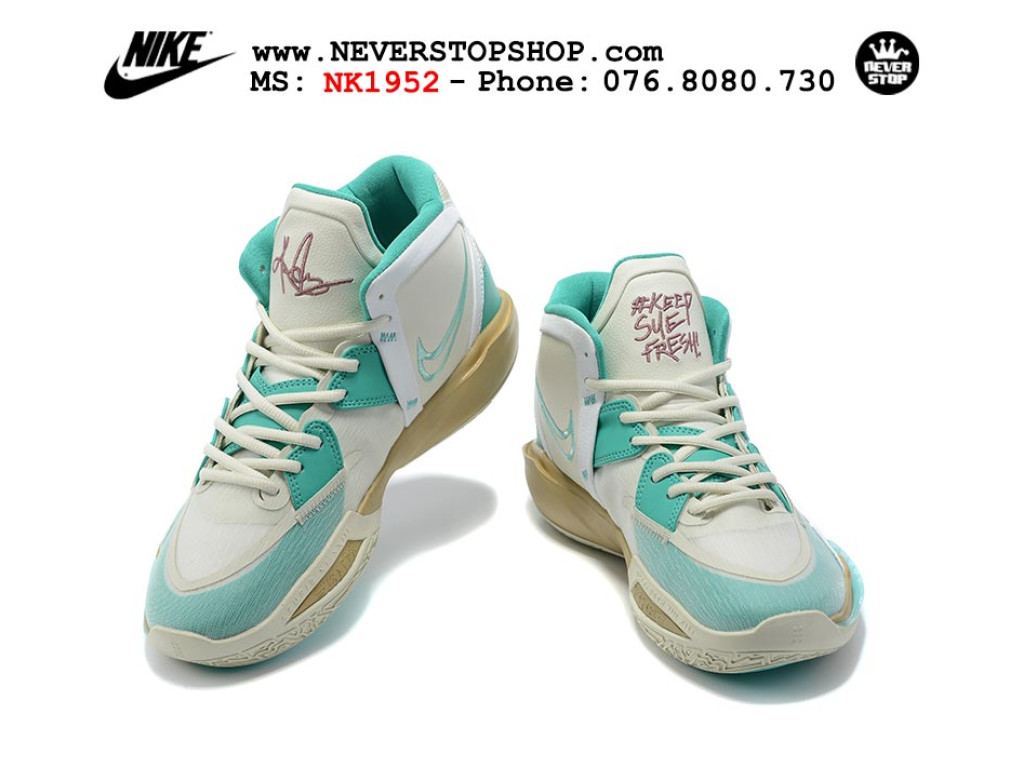 Giày bóng rổ Nike Kyrie 8 Xám Xanh sfake replica 1:1 authentic chính hãng giá rẻ tốt nhất tại NeverStopShop.com HCM